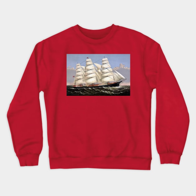 Clipper Ship Three Brothers Crewneck Sweatshirt by warishellstore